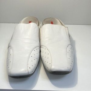 White Prada shoes
